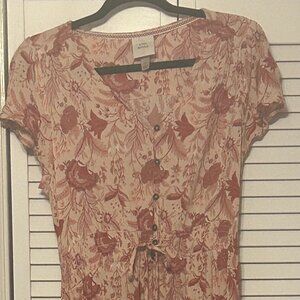 Pretty Knox Rose floral tea dress, Medium